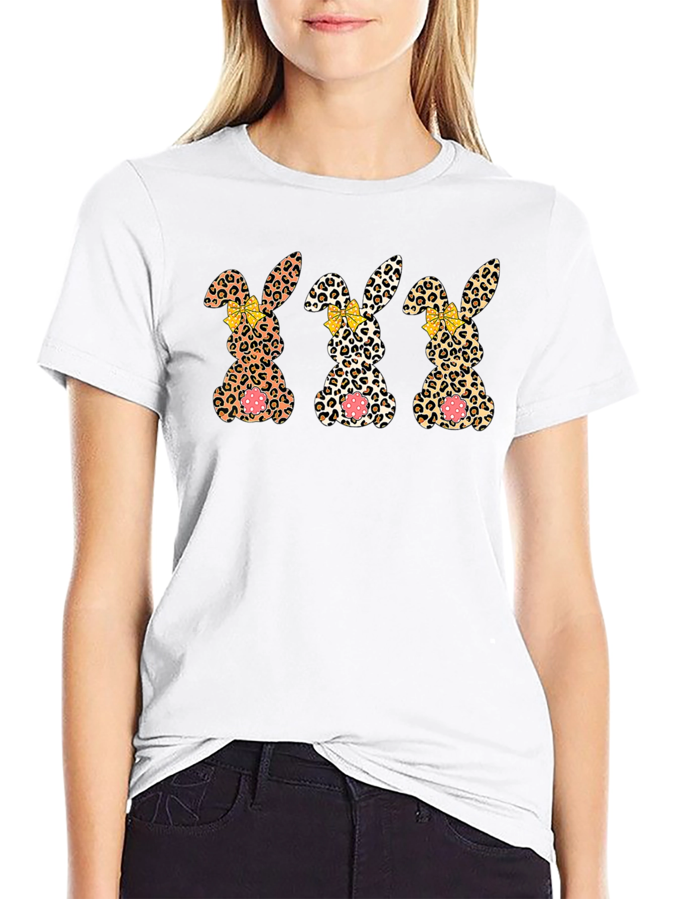 Leopard Bunny Easter T-Shirt