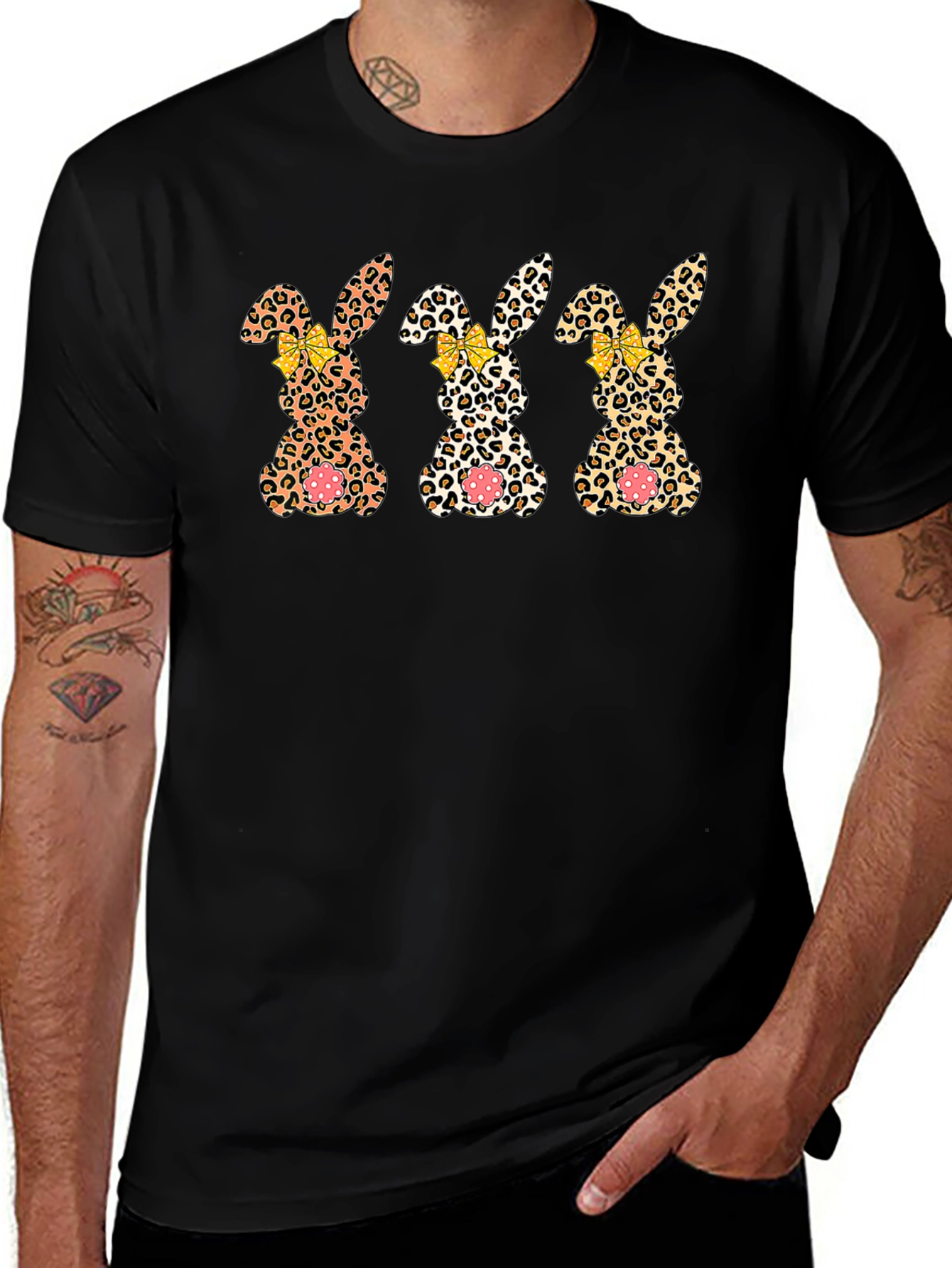 Leopard Bunny Easter T-Shirt