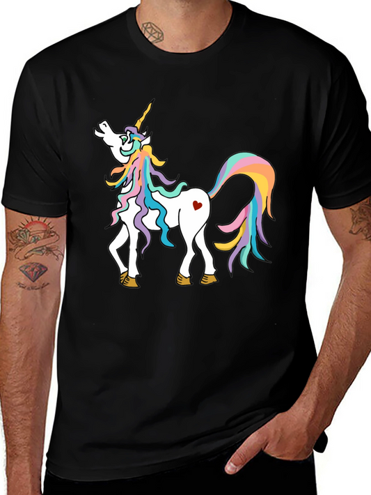 Unicorn Graphic Tee - Magical Rainbow Horse Shirt