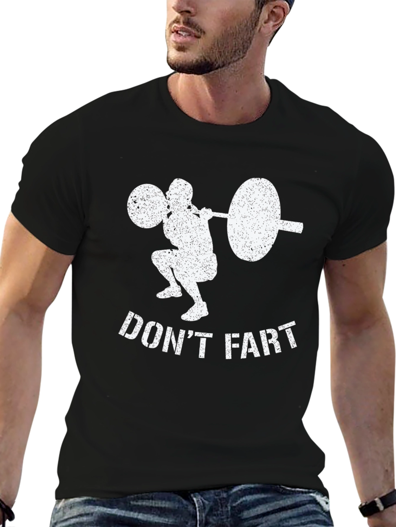 Dont Fart Gym Humor T-Shirt - Black
