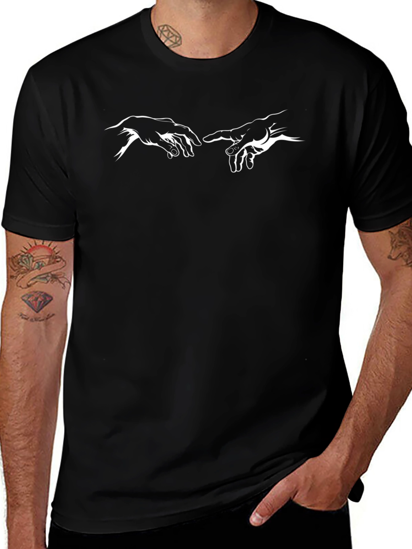 Creation of Adam T-Shirt - Michelangelo Inspired
