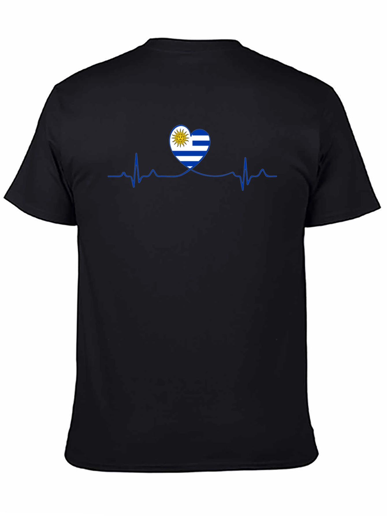 Uruguay Heartbeat Flag T-Shirt