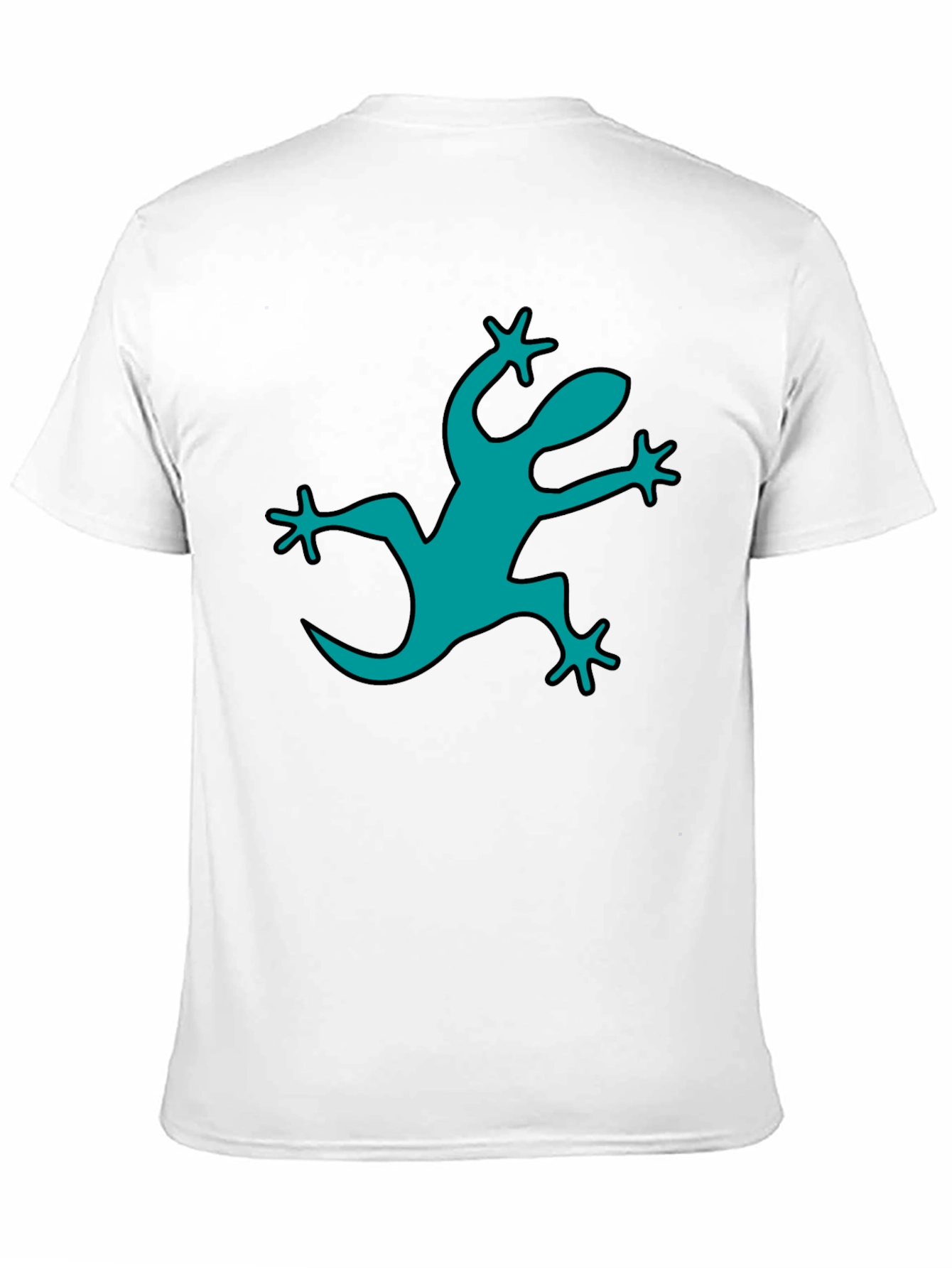 Cool Gecko Graphic Black T-Shirt
