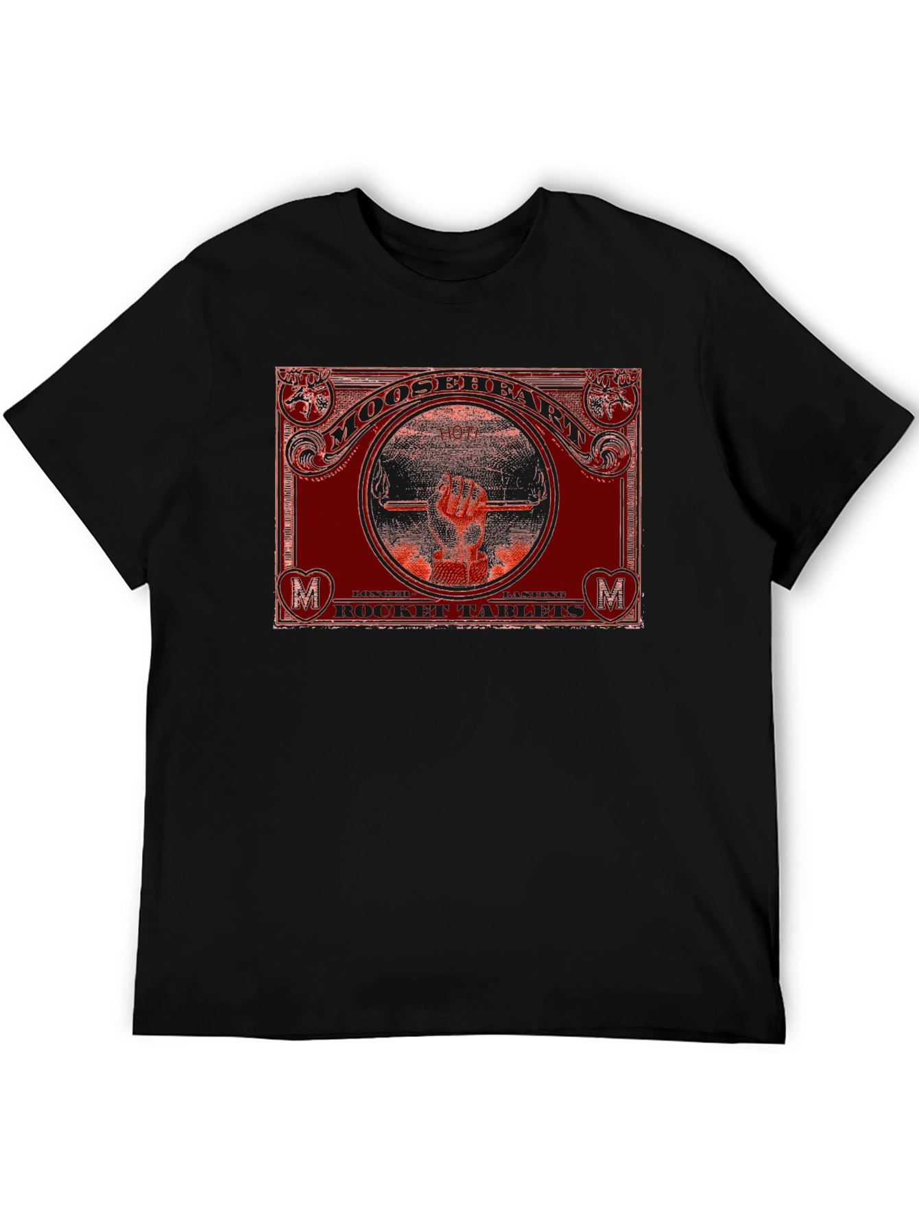 Mooseheart Rocket Tablets Graphic T-Shirt