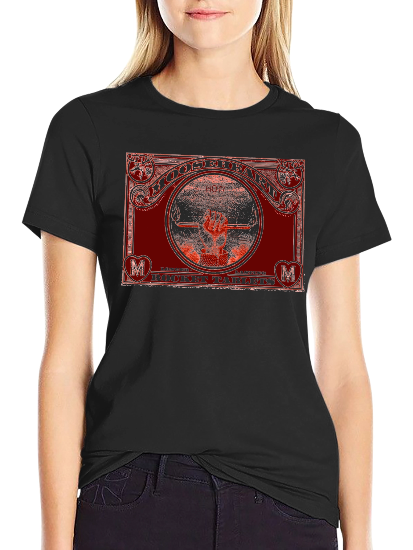 Mooseheart Rocket Tablets Graphic T-Shirt