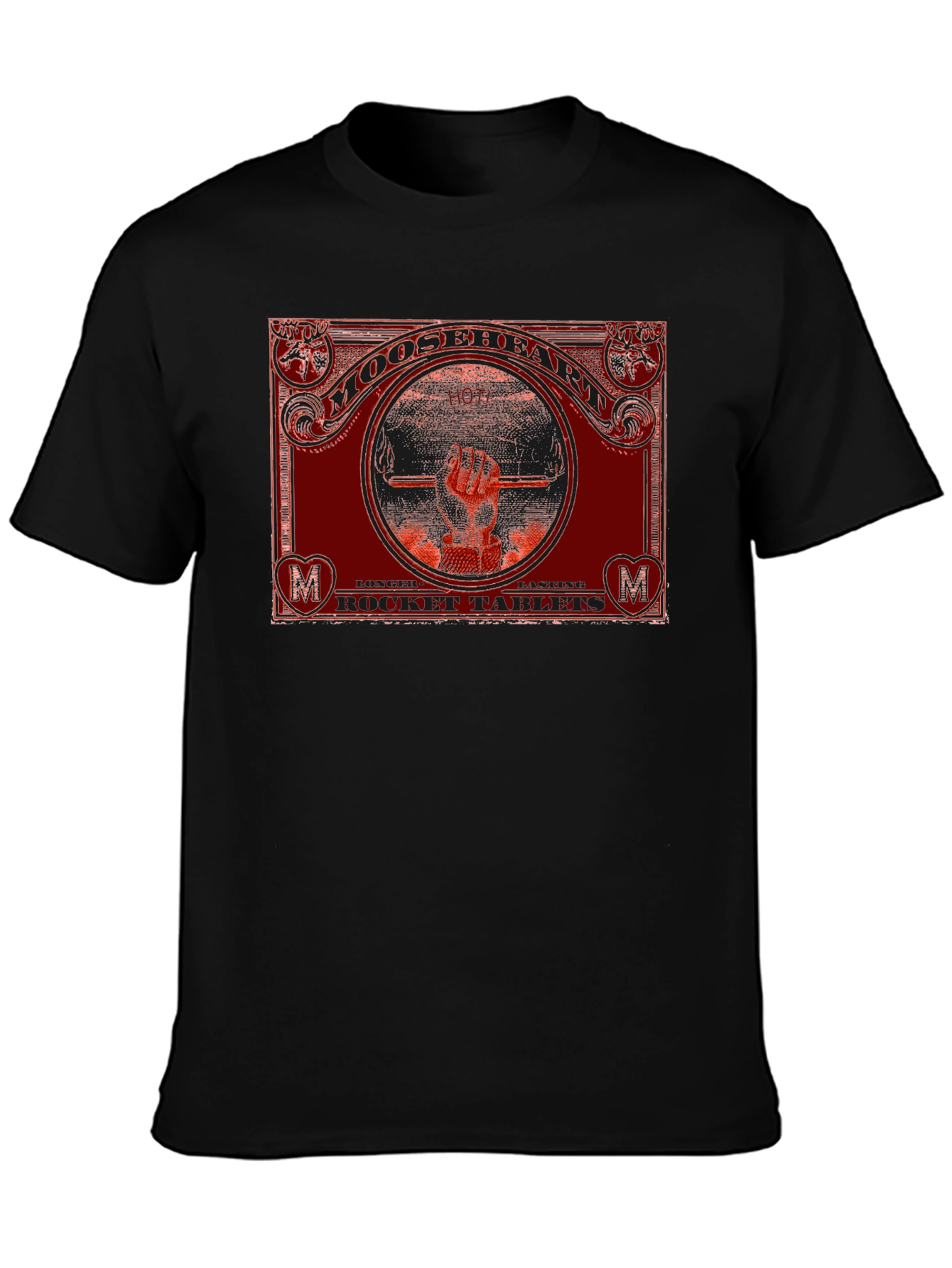 Mooseheart Rocket Tablets Graphic T-Shirt
