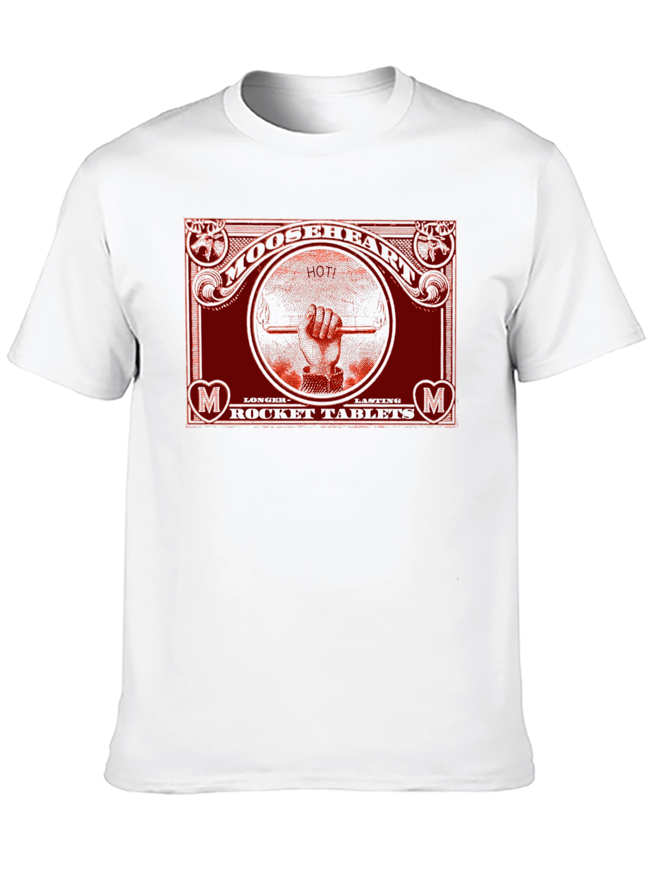 Mooseheart Rocket Tablets Graphic T-Shirt
