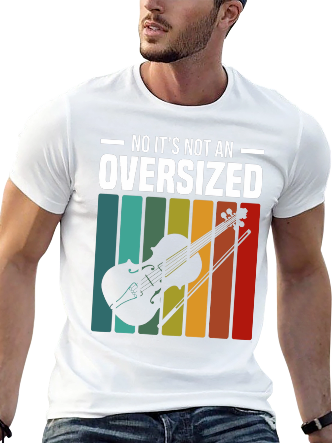Violin Graphic Tee - Oversized? No Way!