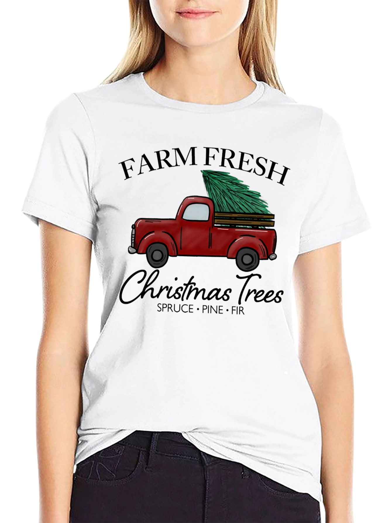 Farm Fresh Christmas Trees Graphic T-Shirt