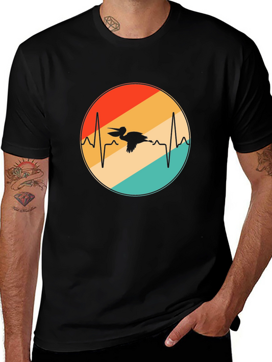 Pelican Heartbeat Retro Graphic Tee