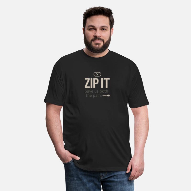 ZIP IT — Sarcastic Hoodie with Zipper Graphic
