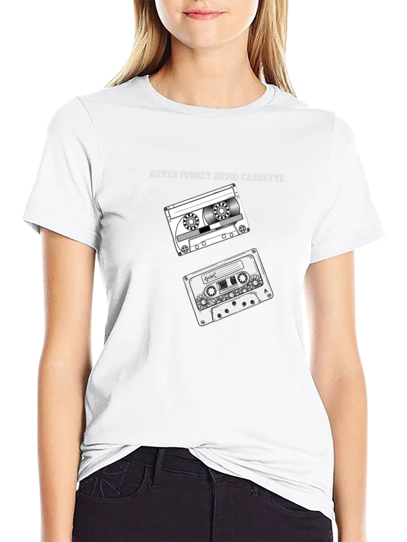 Retro Cassette Tape Graphic T-Shirt