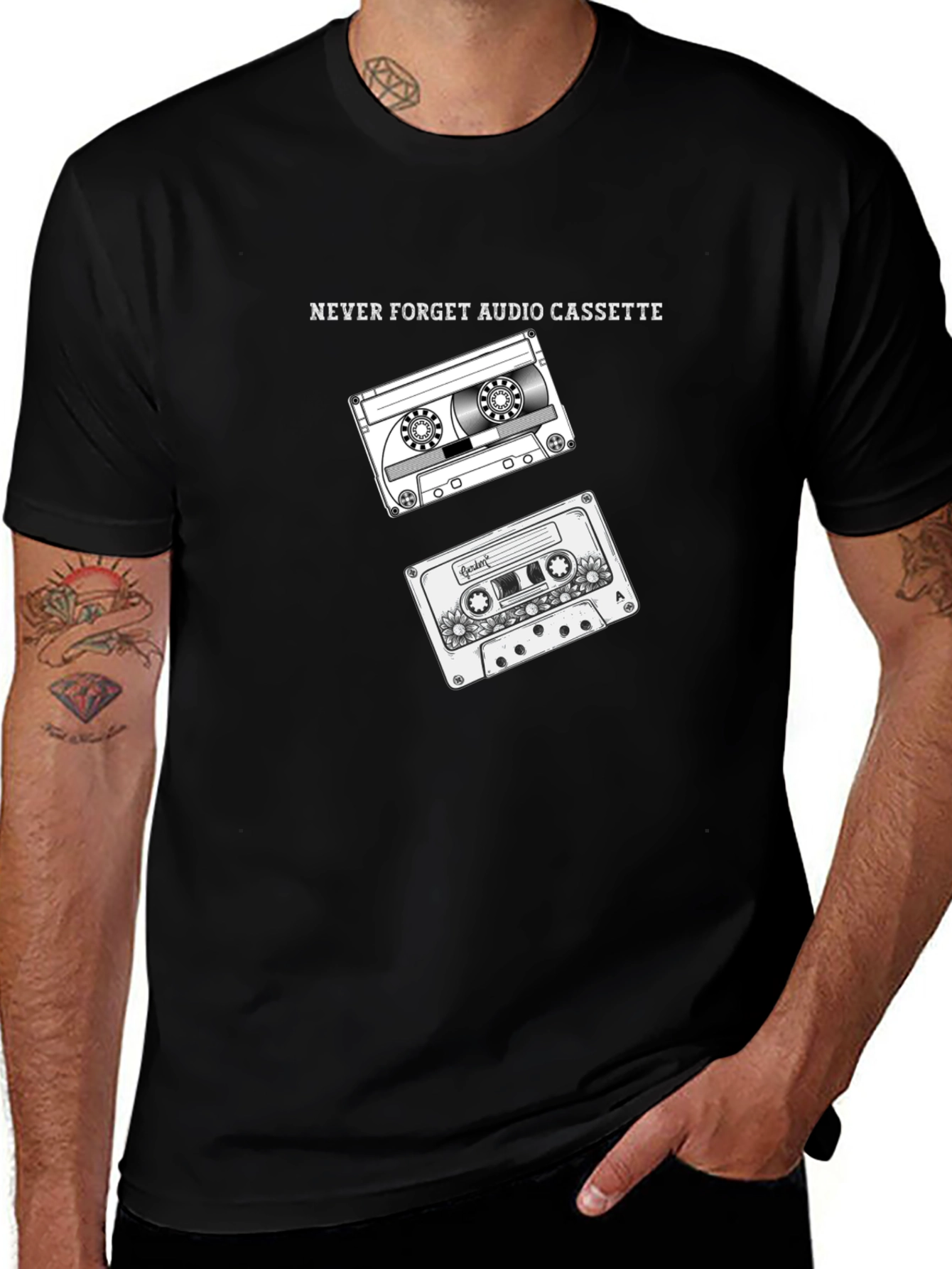 Retro Cassette Tape Graphic T-Shirt