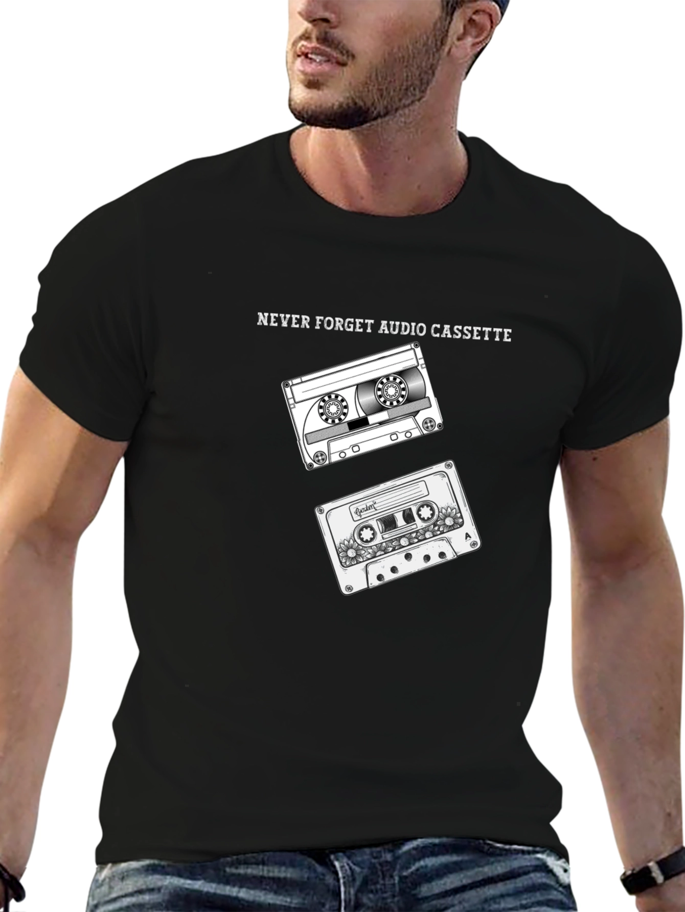Retro Cassette Tape Graphic T-Shirt