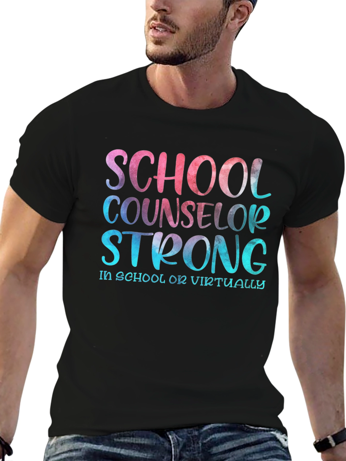 School Counselor Strong T-Shirt - Educator Appreciation