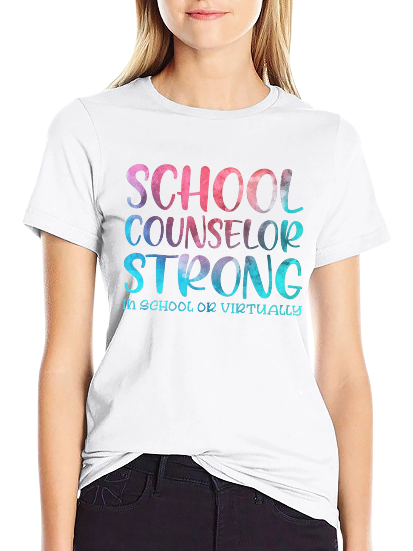School Counselor Strong T-Shirt - Educator Appreciation