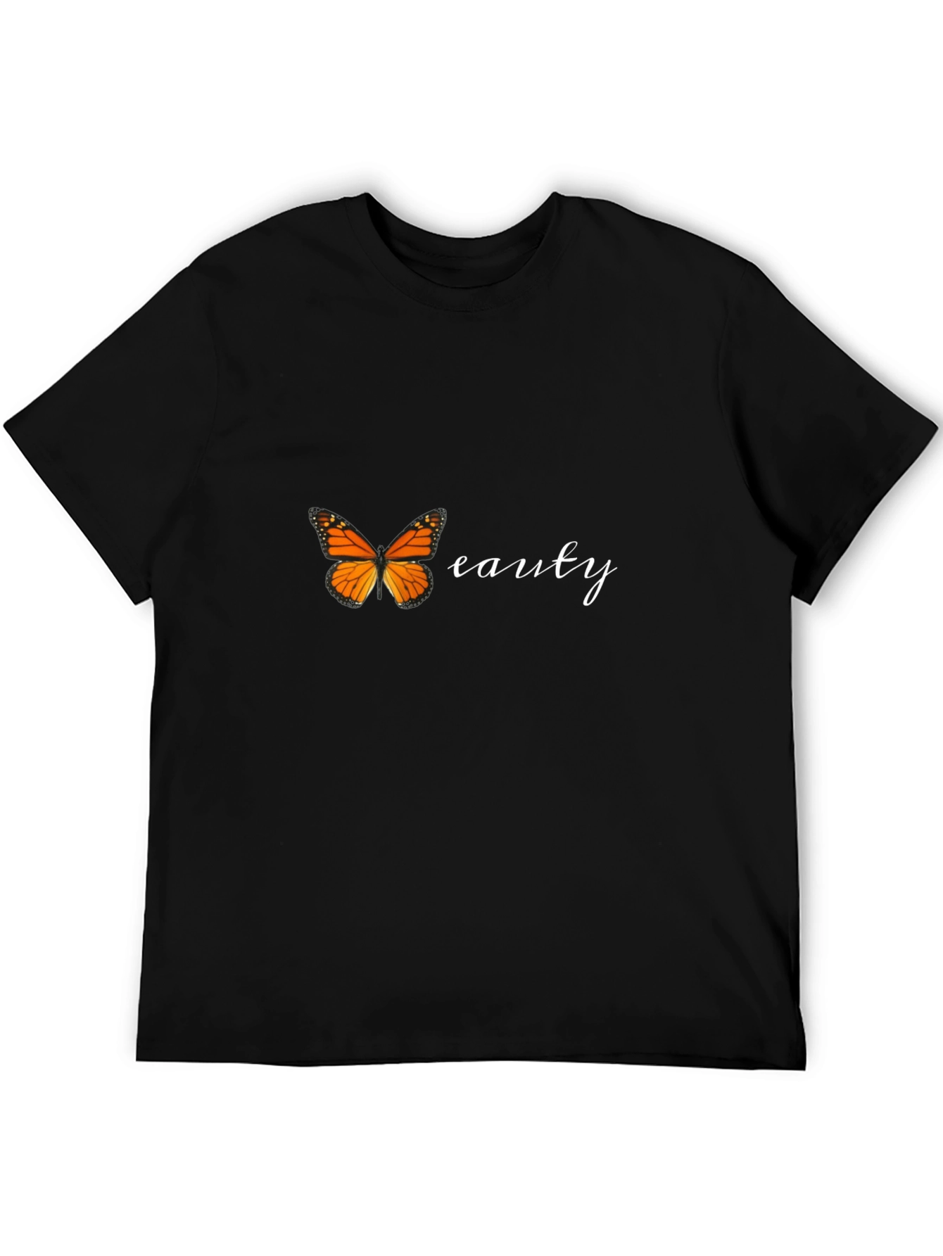 Butterfly Beauty Graphic Tee - Stylish Black T-Shirt