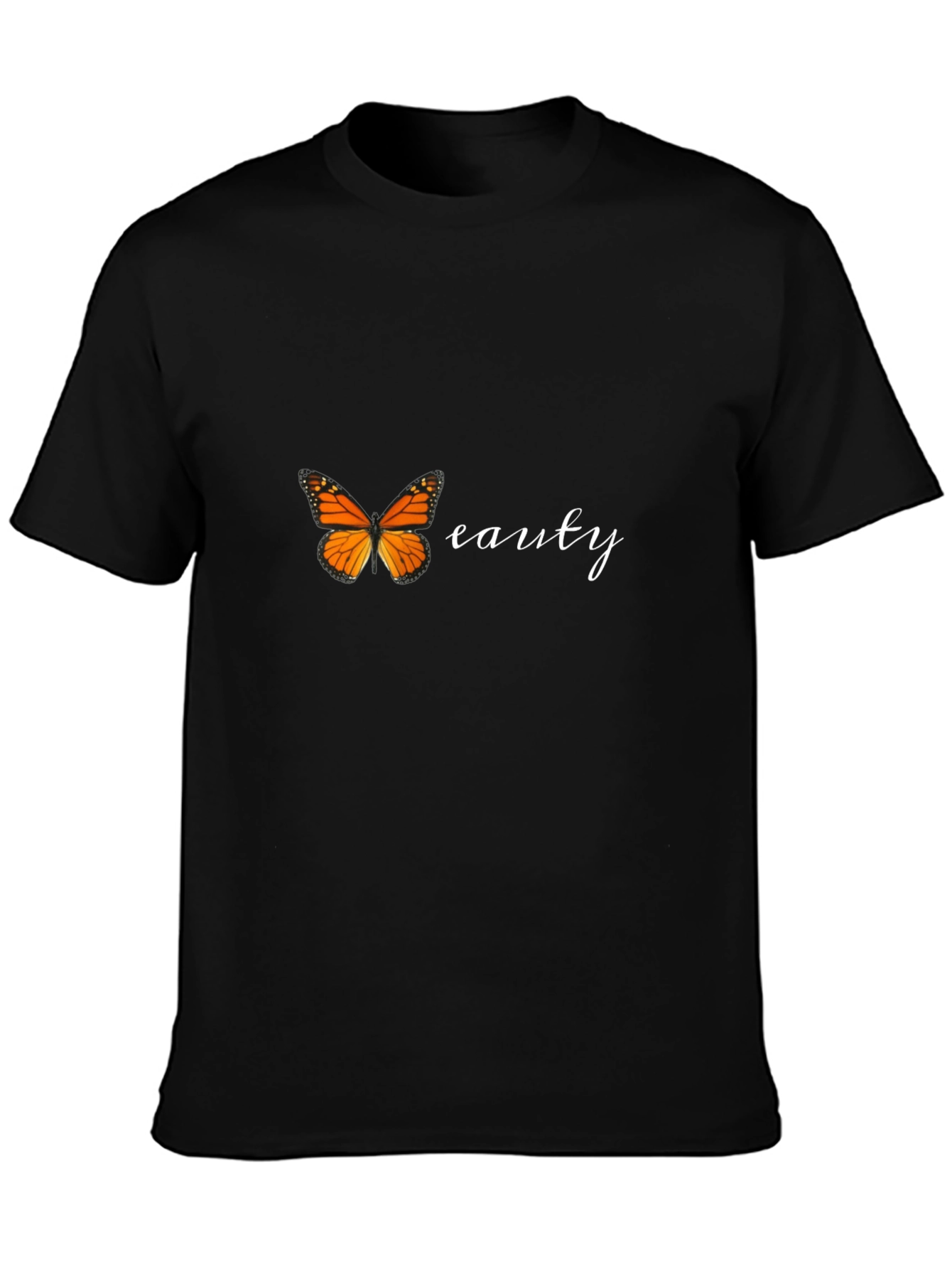Butterfly Beauty Graphic Tee - Stylish Black T-Shirt