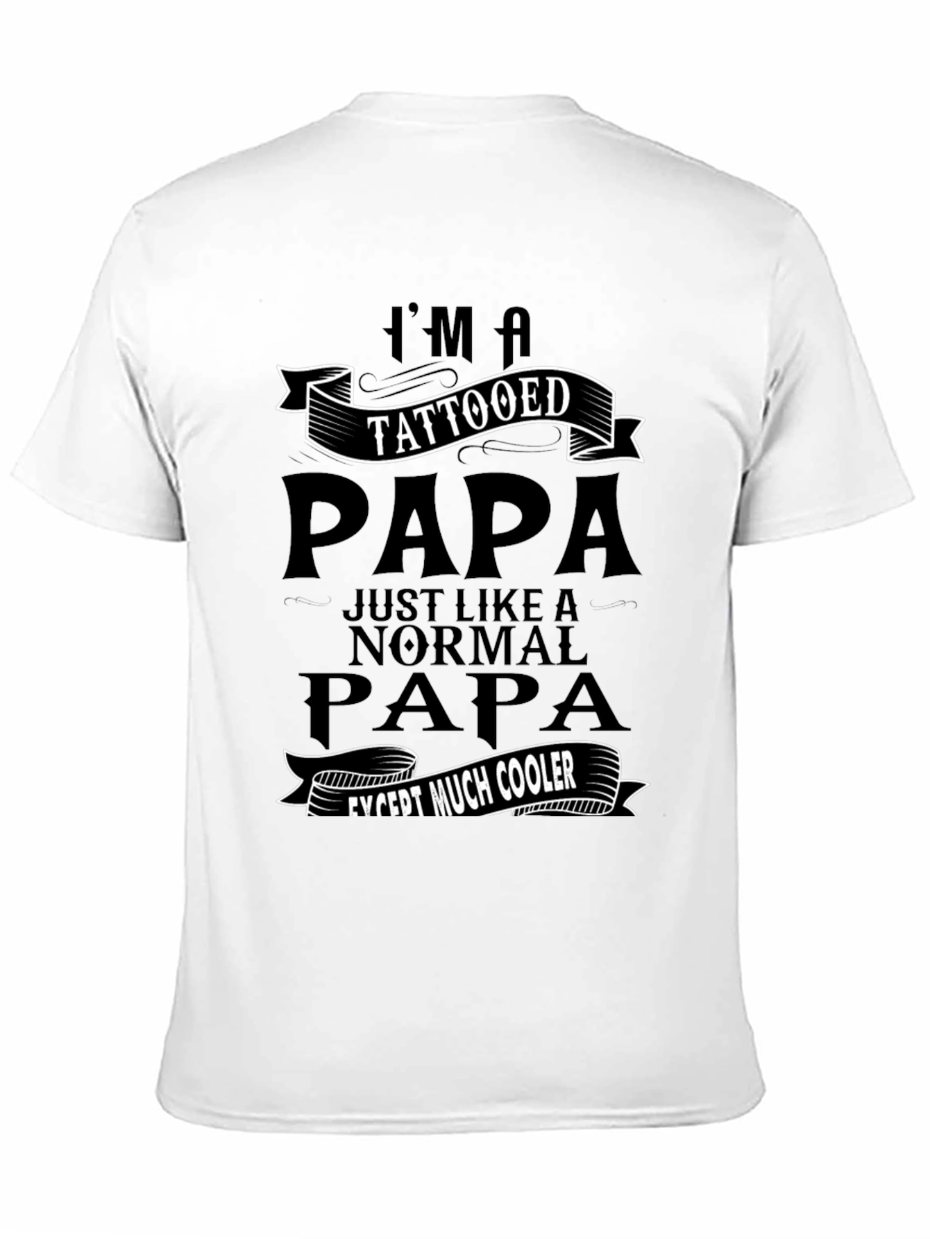Tattooed Papa Graphic Tee - Cool Dad Gift