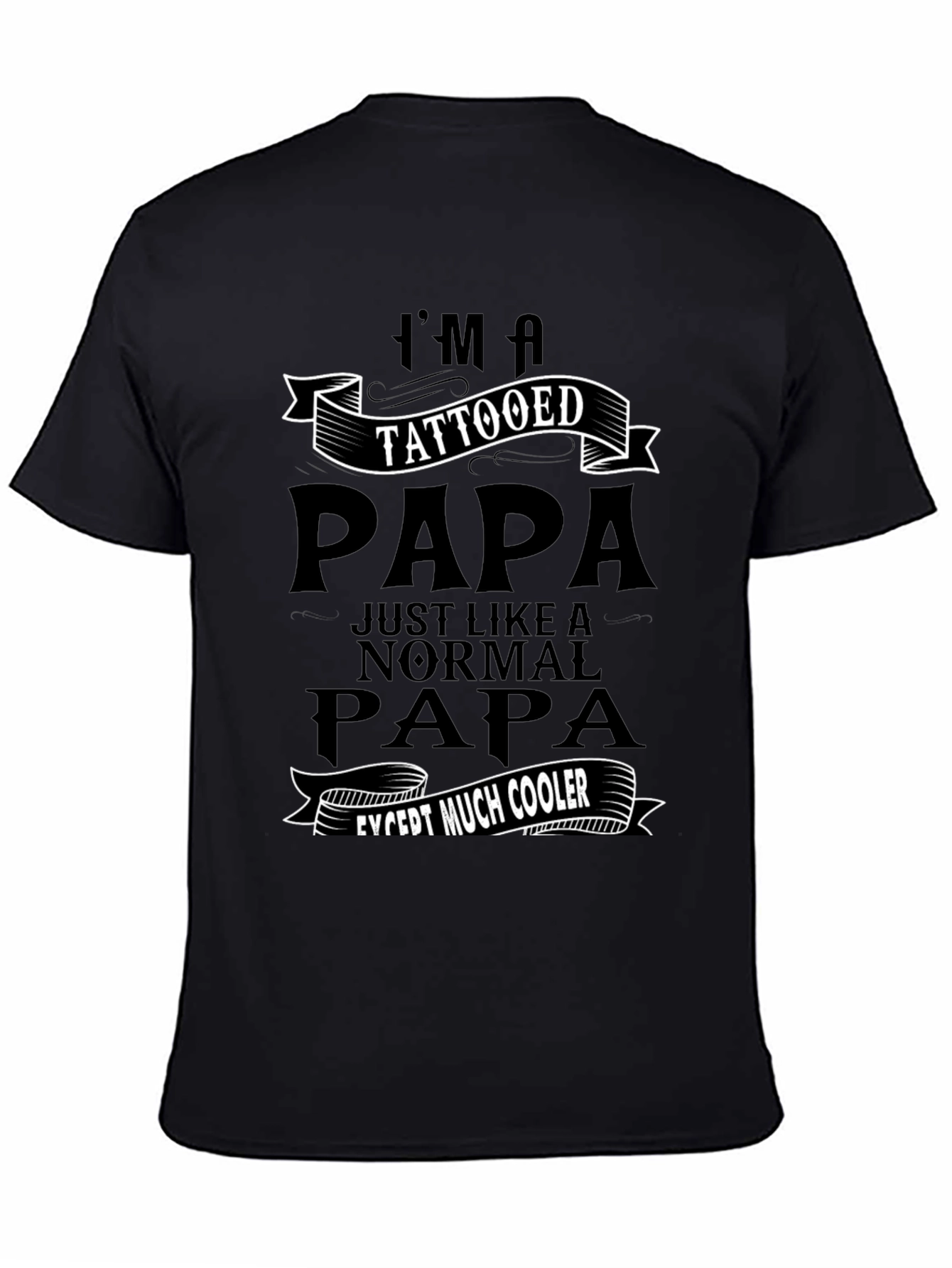 Tattooed Papa Graphic Tee - Cool Dad Gift