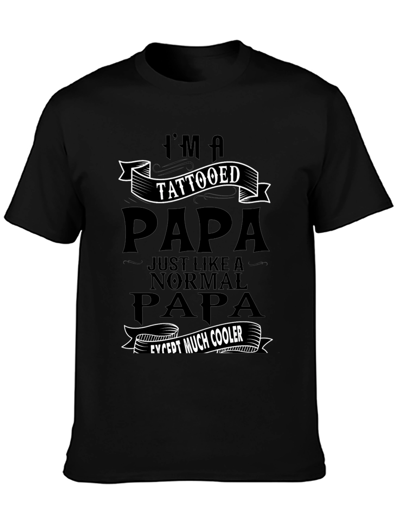 Tattooed Papa Graphic Tee - Cool Dad Gift