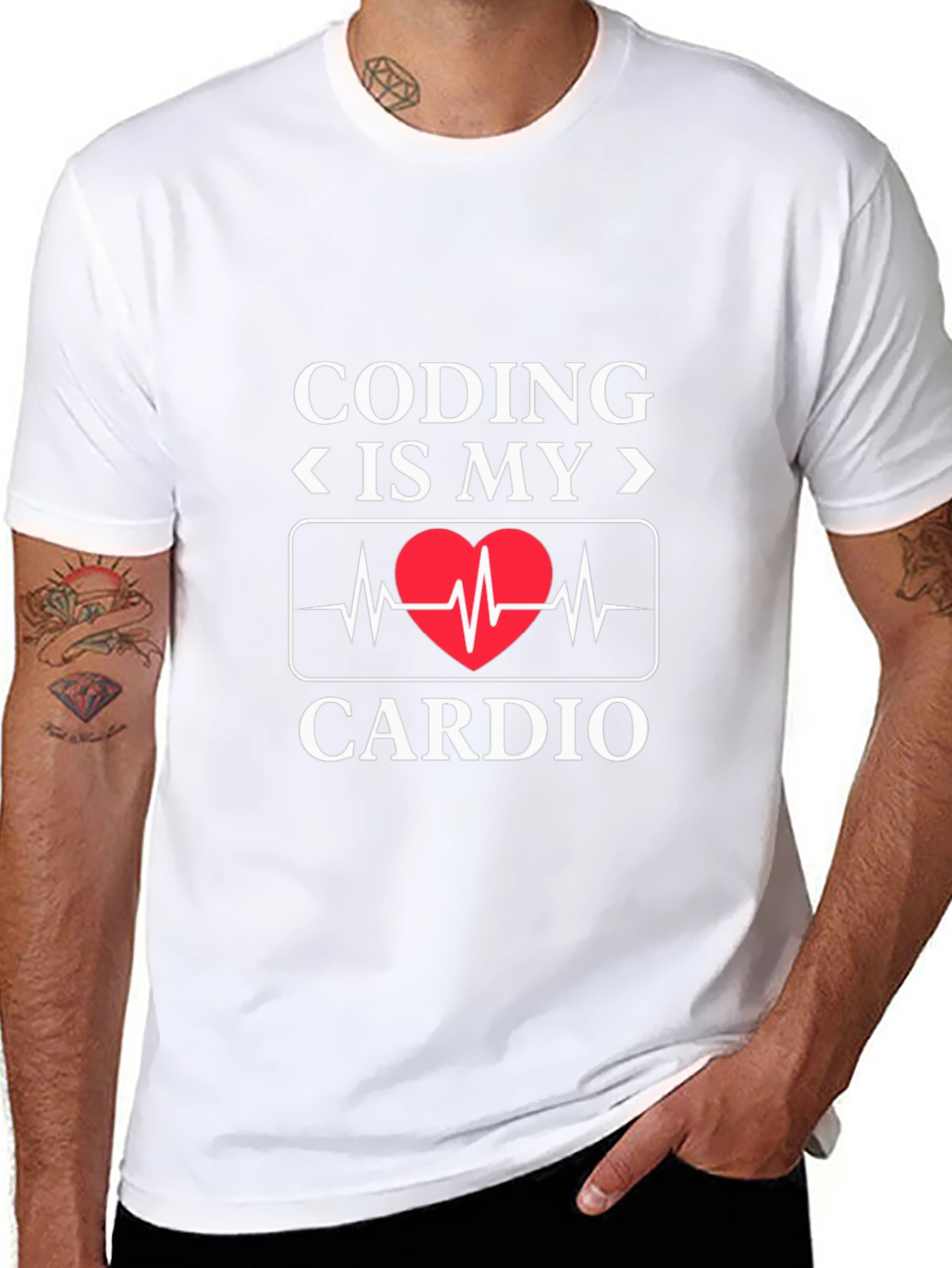 Coding is My Cardio T-Shirt - Programmer Humor